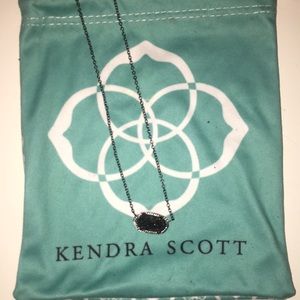 Black Kendra Scott Elisa pendant necklace